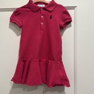 Ralph Lauren Pink Polo Dress Size 12 months